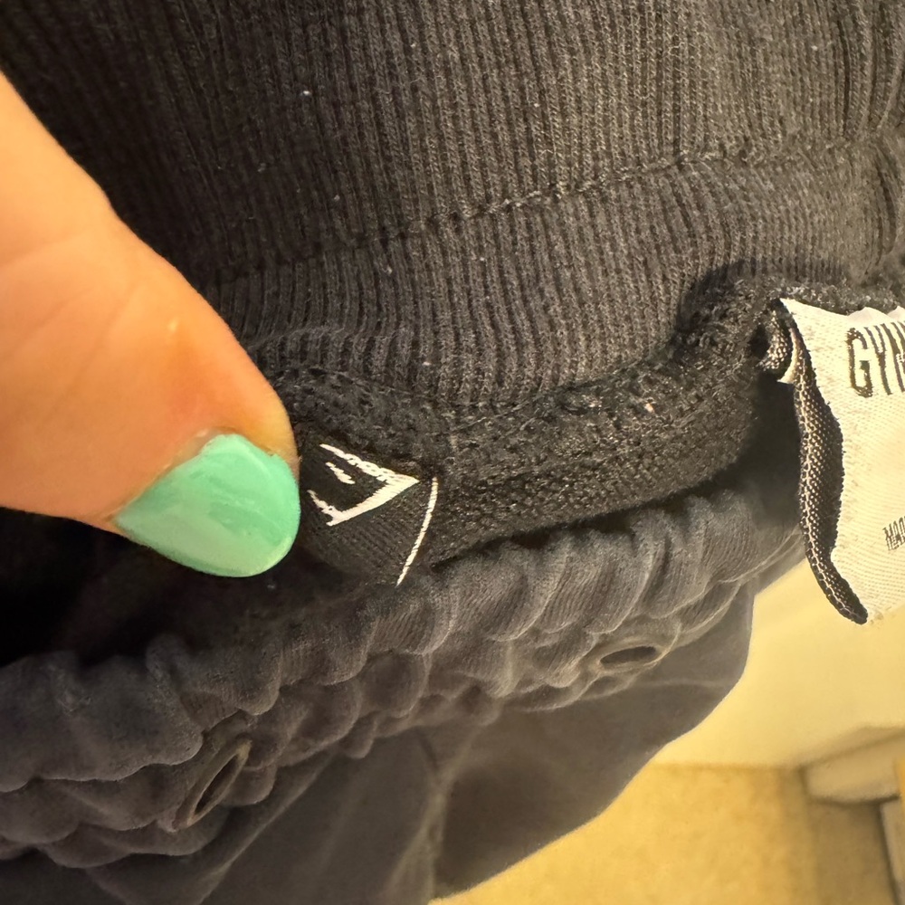 Gymshark Black‎ Athletic Joggers with Logo - Picture 10 of 10